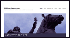 Desktop Screenshot of 1000manifestos.com